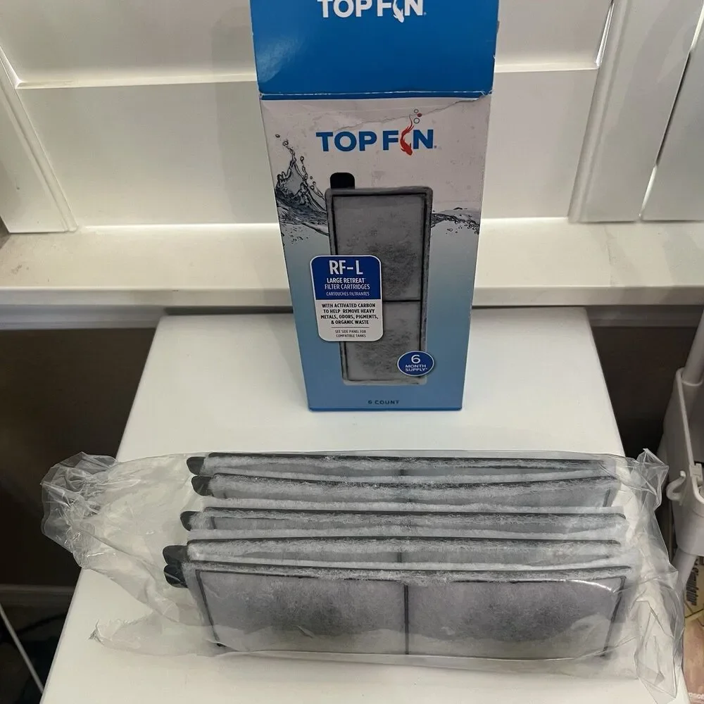 Top Fin Retreat RF-S Filter Cartridges 5 Month Supply Total Of 5 Filters READ